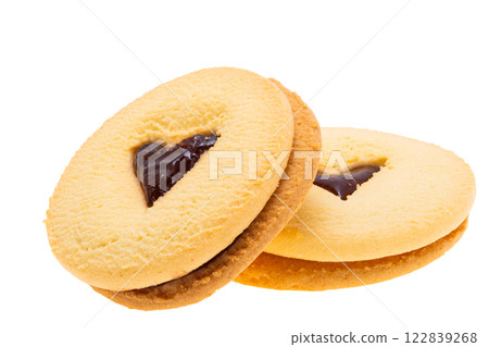 cookies with heart isolated 122839268