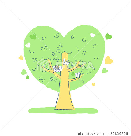 Big heart tree 122839806
