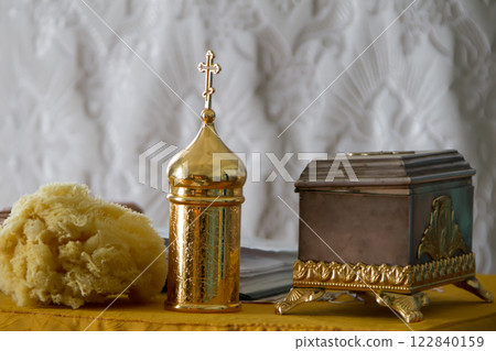 church accessories for baptism. 122840159