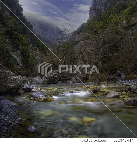 The beautiful river Enipeas in Olympus National Park, Greece The beautiful river Enipeas in Olympus National Park, Greece 122843414