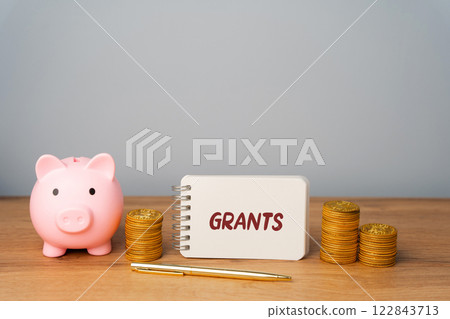 Grants concept. Non-repayable funds provided by governments, organizations, or institutions to individuals, businesses for specific purposes, such as education, research, or community development. 122843713