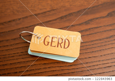 Notes with the word Gerd. Gastroesophageal reflux disease. Chronic digestive disorder where stomach acid or bile flows back into the esophagus, irritating its lining Notes with the word Gerd. Gastroesophageal reflux disease. Chronic digestive disorder where stomach acid or bile flows back into the esophagus, irritating its lining 122843963