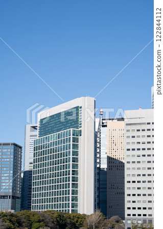 汐留週邊高樓大廈的風景 汐留週邊高樓大廈的風景 122844112