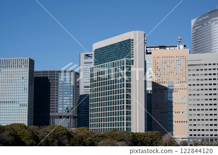 Scenery of high-rise buildings around Shiodome Scenery of high-rise buildings around Shiodome 122844120
