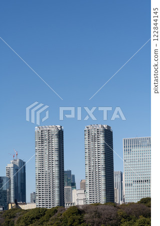 汐留週邊高樓大廈的風景 122844145