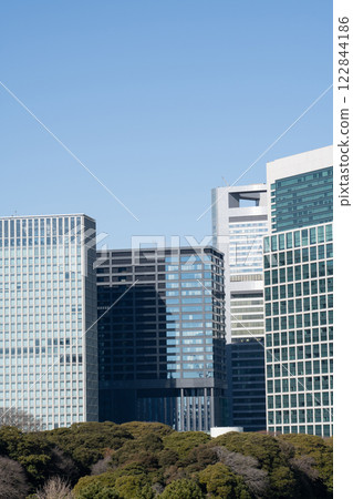 Scenery of high-rise buildings around Shiodome Scenery of high-rise buildings around Shiodome 122844186