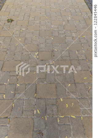 modern pavement street made of concrete tiles modern pavement street made of concrete tiles 122845446