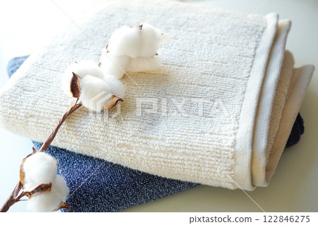 Fluffy towel close-up 122846275