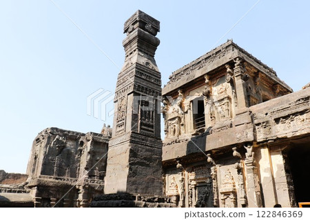 Ellora Caves World Heritage Site Hindu Caves India 122846369