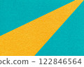 Texture old craft yellow and turquoise paper background, macro. Structure vintage abstract cerulean cardboard 122846564