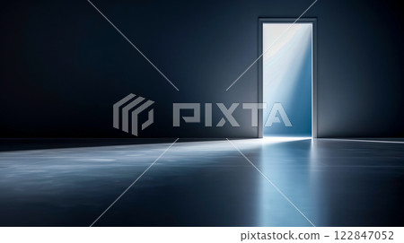 Modern abstract space, open door Modern abstract space, open door 122847052