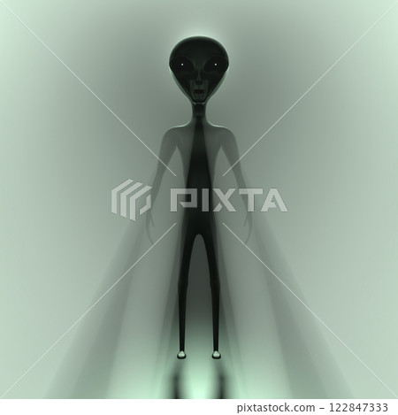 Alien, extraterrestrial and mystic fog 122847333