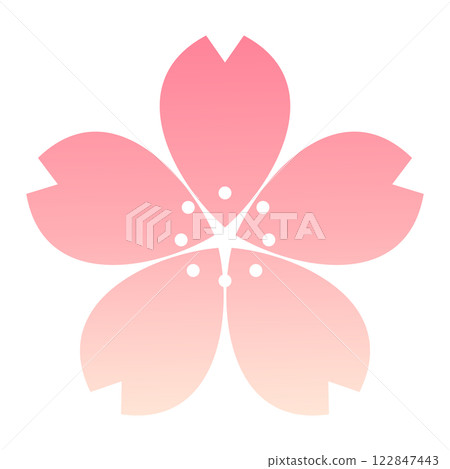 櫻花花瓣裝飾,圖示。春天、新年、慶祝設計。簡單又可愛的花朵材料。 櫻花花瓣裝飾,圖示。春天、新年、慶祝設計。簡單又可愛的花朵材料。 122847443