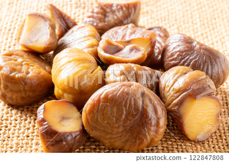 去皮栗子 食物 122847808