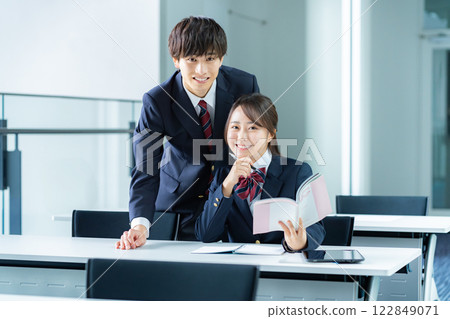 Students studying in the classroom 122849071