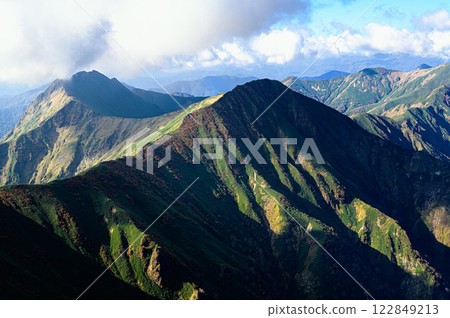 Tanigawa mountain range: Autumn mountain scenery Tanigawa mountain range: Autumn mountain scenery 122849213