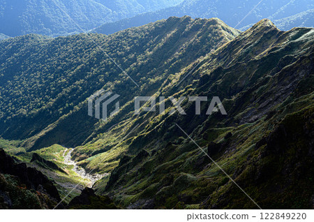 Mountain scenery of the Tanigawa mountain range 122849220