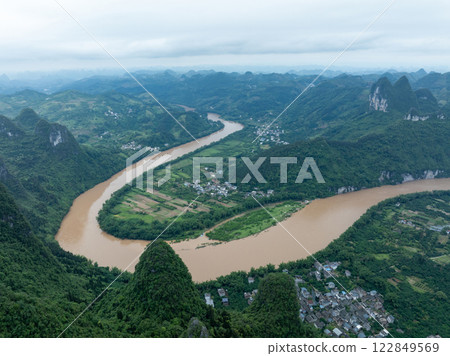 Beautiful landscape of yangshuo county,China Beautiful landscape of yangshuo county,China 122849569