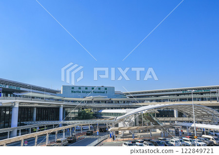 Narita Airport Terminal 1 Blue Sky 122849721