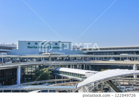 Narita Airport Terminal 1 Blue Sky Narita Airport Terminal 1 Blue Sky 122849726
