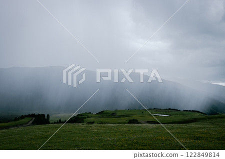 Storm clouds on high altitude mountains Storm clouds on high altitude mountains 122849814