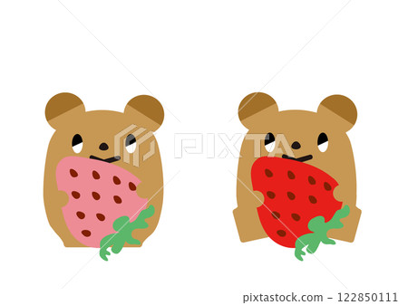 熊叼著草莓_表情02 122850111