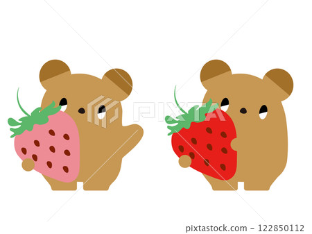 叼著草莓的熊_無表情01 122850112
