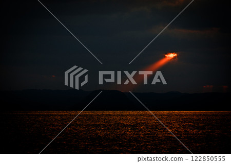 Sunset over the sea 122850555