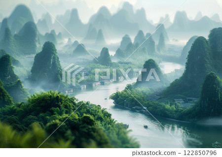 China, Guilin, Guilin Li River Cruise 122850796