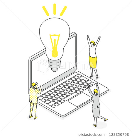 People who came up with great ideas for web marketing People who came up with great ideas for web marketing 122850798