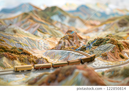 Qinghai-Tibet Railway running through the beautiful plateau 122850814