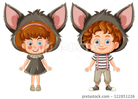 Children in Cute Animal Costumes 122851226