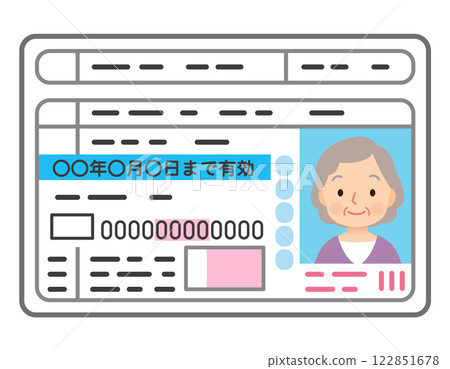 老婦人的駕駛執照 122851678