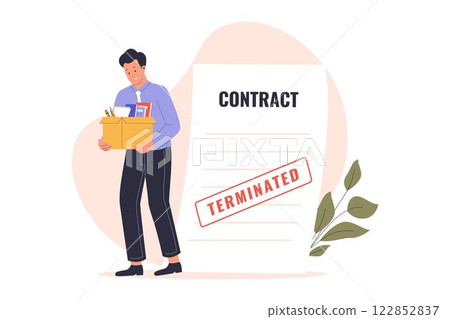 Employee termination vector illustration Employee termination vector illustration 122852837