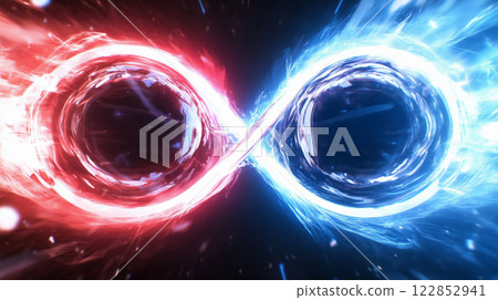 Nanoworld quantum entanglement background. 122852941