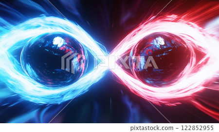 奈米世界量子糾纏背景。 奈米世界量子糾纏背景。 122852955