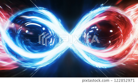 奈米世界量子糾纏背景。 奈米世界量子糾纏背景。 122852971