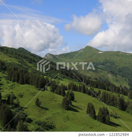 Green mountain meadows and Arnehore. Green mountain meadows and Arnehore. 122852984