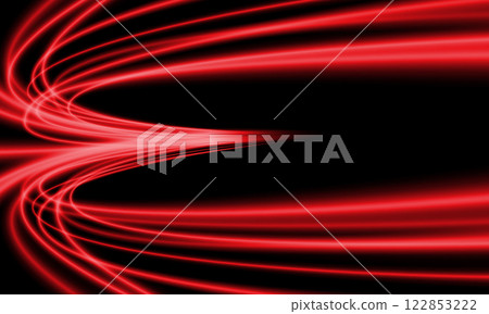 Abstract red light fast speed curve dynamic motion on black background vector Abstract red light fast speed curve dynamic motion on black background vector 122853222