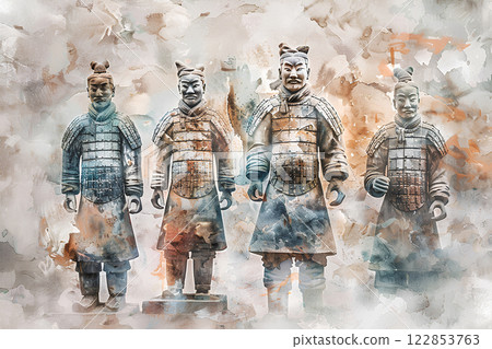 World Heritage Site: Mausoleum of Qin Shi Huang. The site where Qin Shi Huang, the first emperor of the Qin dynasty who unified China in 221 BC, was buried. 122853763