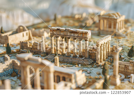 World Heritage Site: Dougga Ruins in Africa (3D) 122853907