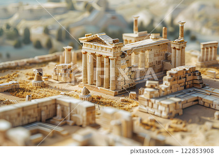 World Heritage Site: Dougga Ruins in Africa (3D) 122853908