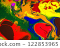 Flowing mixed colors. Modern abstract background 122853965