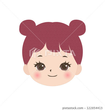 Face of a smiling girl Face of a smiling girl 122854413