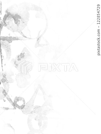 Monochrome hand drawn watercolor texture background 122854729