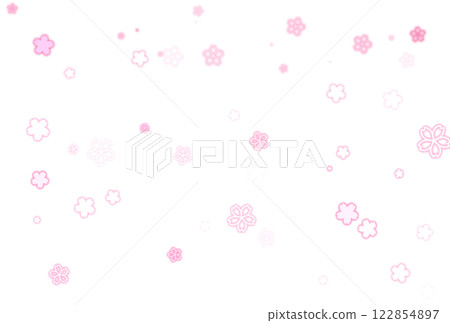 簡單的深藍粉色櫻花圖案 簡單的深藍粉色櫻花圖案 122854897