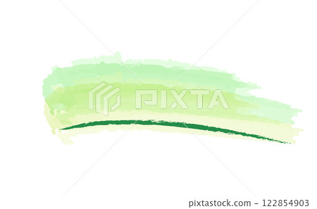 Watercolor style colorful emphasis lines Speech bubble illustration 122854903