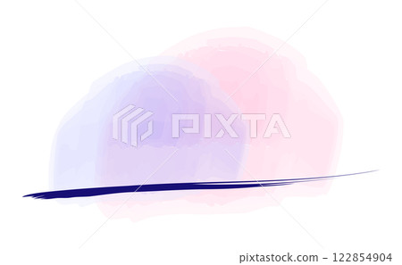 Watercolor style colorful emphasis lines Speech bubble illustration 122854904