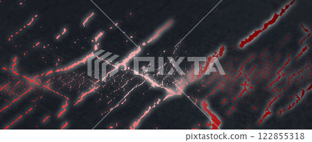 A brutal and powerful Japanese pattern background with faintly mottled jet black and dull red sword wounds crossing blood splatter streaks A brutal and powerful Japanese pattern background with faintly mottled jet black and dull red sword wounds crossing blood splatter streaks 122855318