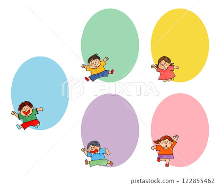 跳躍兒童複製空間（5 種類型） 122855462